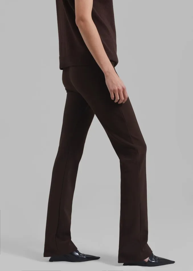 Women The Frankie Shop Bottoms Mckenna Tailored Leggings Brown