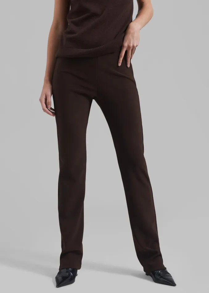 Women The Frankie Shop Bottoms Mckenna Tailored Leggings Brown