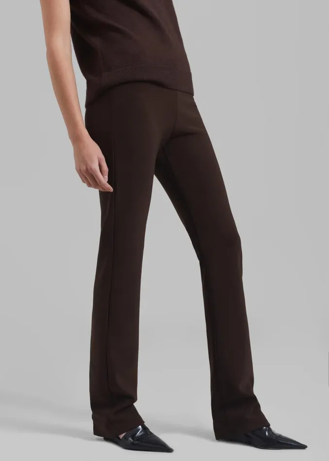 Women The Frankie Shop Bottoms Mckenna Tailored Leggings Brown