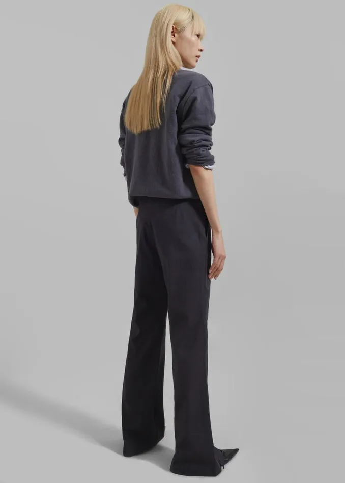 Women The Frankie Shop Bottoms Michelle Flare Pants Black