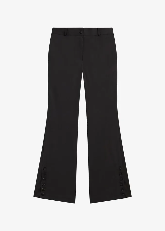 Women The Frankie Shop Bottoms Michelle Flare Pants Black