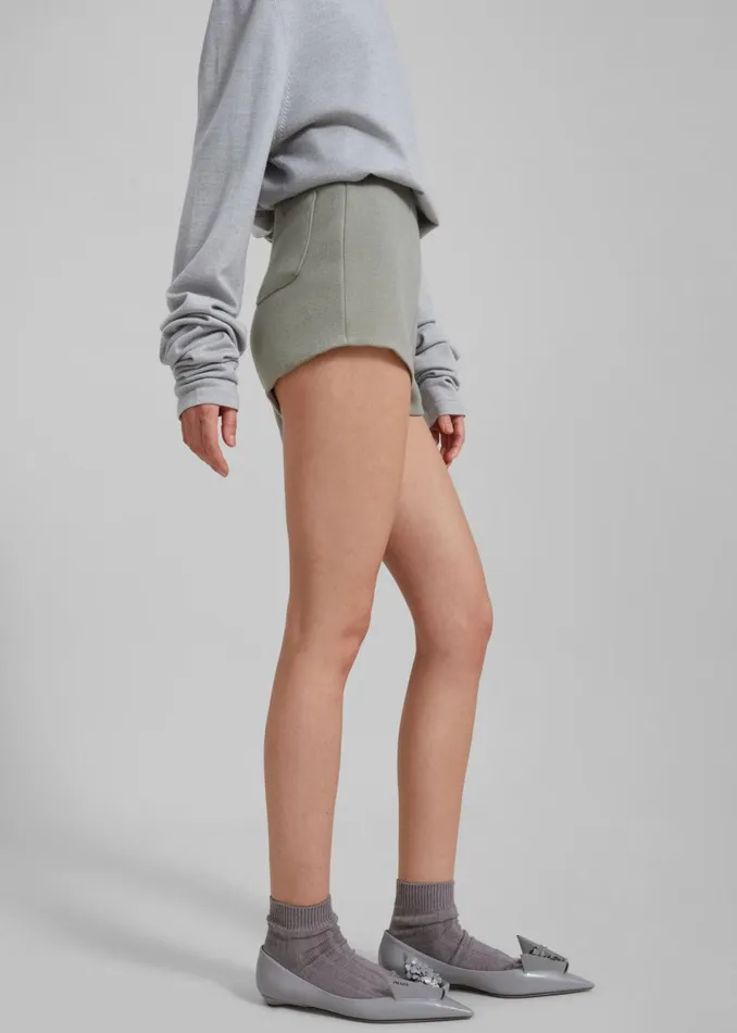 Women The Frankie Shop Bottoms Mira Hot Pants Sage