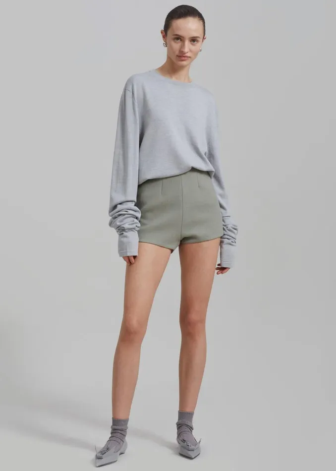 Women The Frankie Shop Bottoms Mira Hot Pants Sage