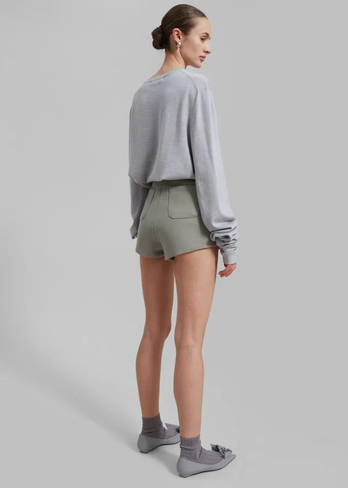Women The Frankie Shop Bottoms Mira Hot Pants Sage