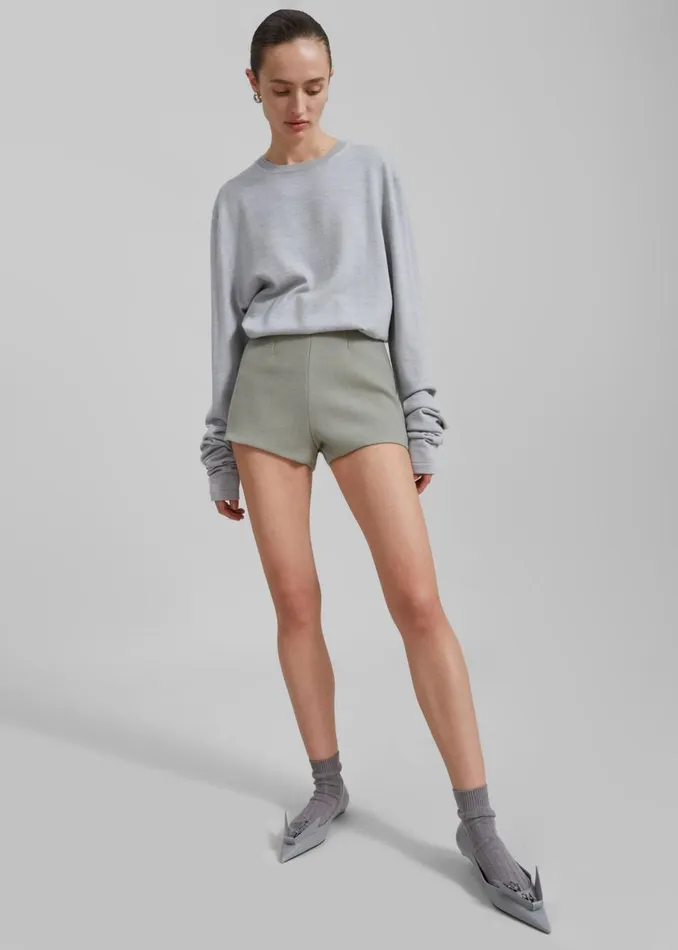 Women The Frankie Shop Bottoms Mira Hot Pants Sage