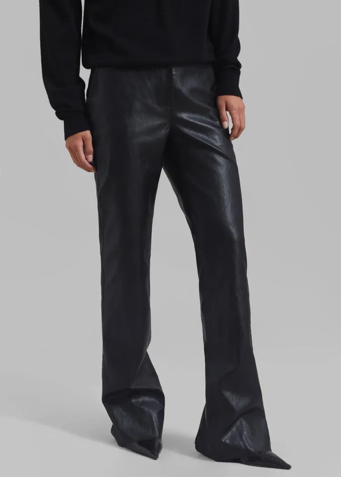 Women The Frankie Shop Bottoms Monica Pants Black
