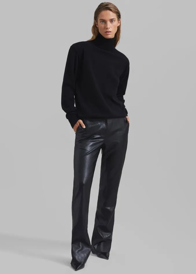 Women The Frankie Shop Bottoms Monica Pants Black