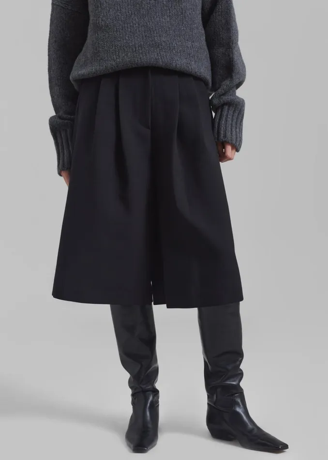 Women The Frankie Shop Bottoms Morgan Bermuda Shorts Black