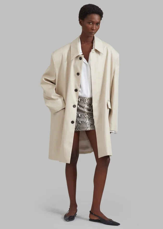 Women The Frankie Shop Bottoms Nairobi Mini Skirt Grey Python