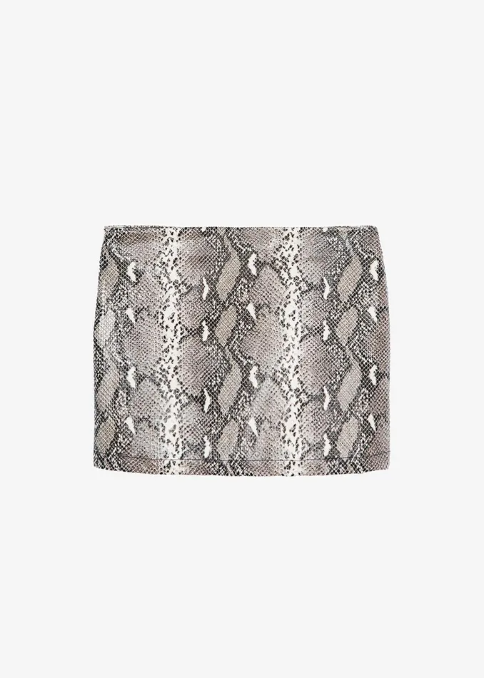 Women The Frankie Shop Bottoms Nairobi Mini Skirt Grey Python