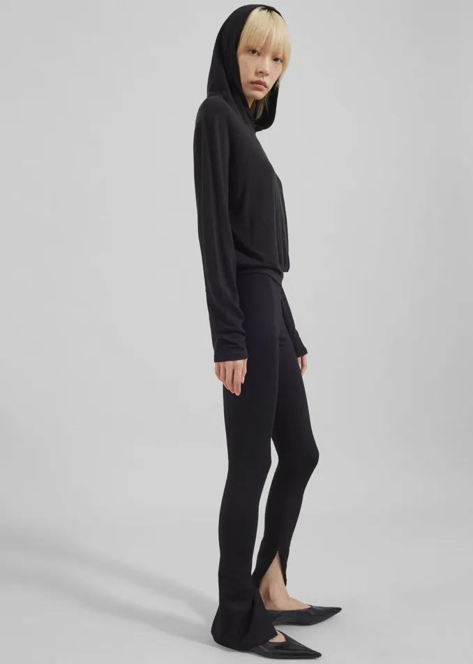 Women The Frankie Shop Bottoms Nala Flared Leggings Black