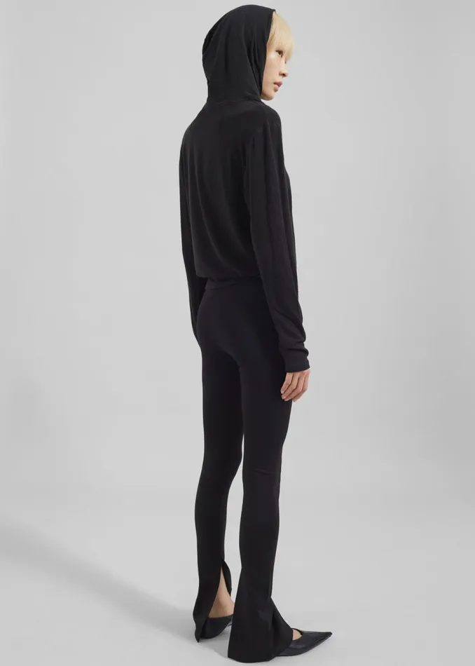Women The Frankie Shop Bottoms Nala Flared Leggings Black