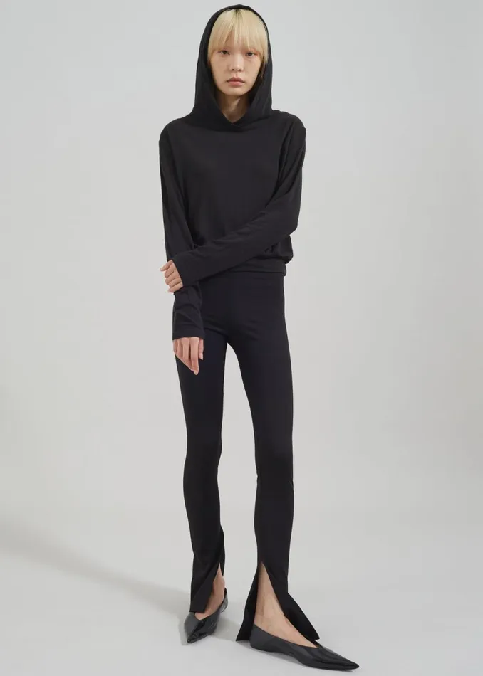 Women The Frankie Shop Bottoms Nala Flared Leggings Black