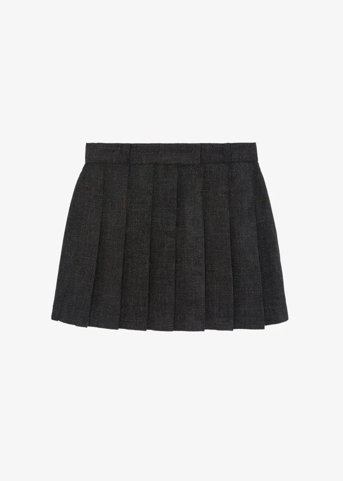 Women The Frankie Shop Bottoms Niamh Mini Pleated Skirt Charcoal