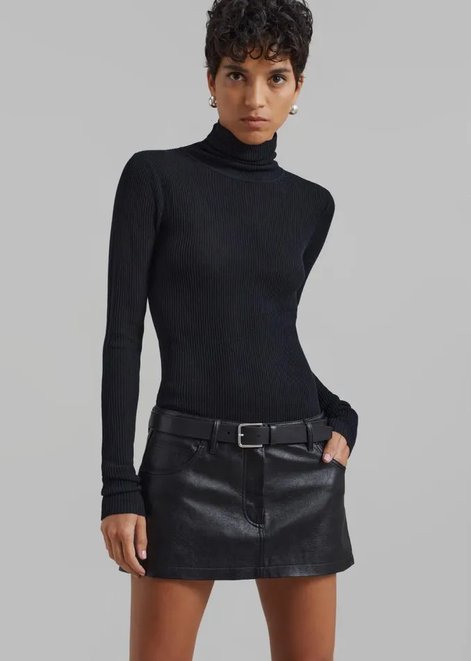 Women The Frankie Shop Bottoms Nova Micro Skirt Black