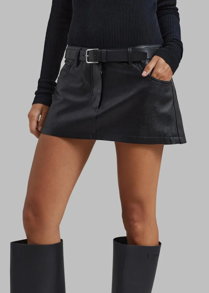 Women The Frankie Shop Bottoms Nova Micro Skirt Black