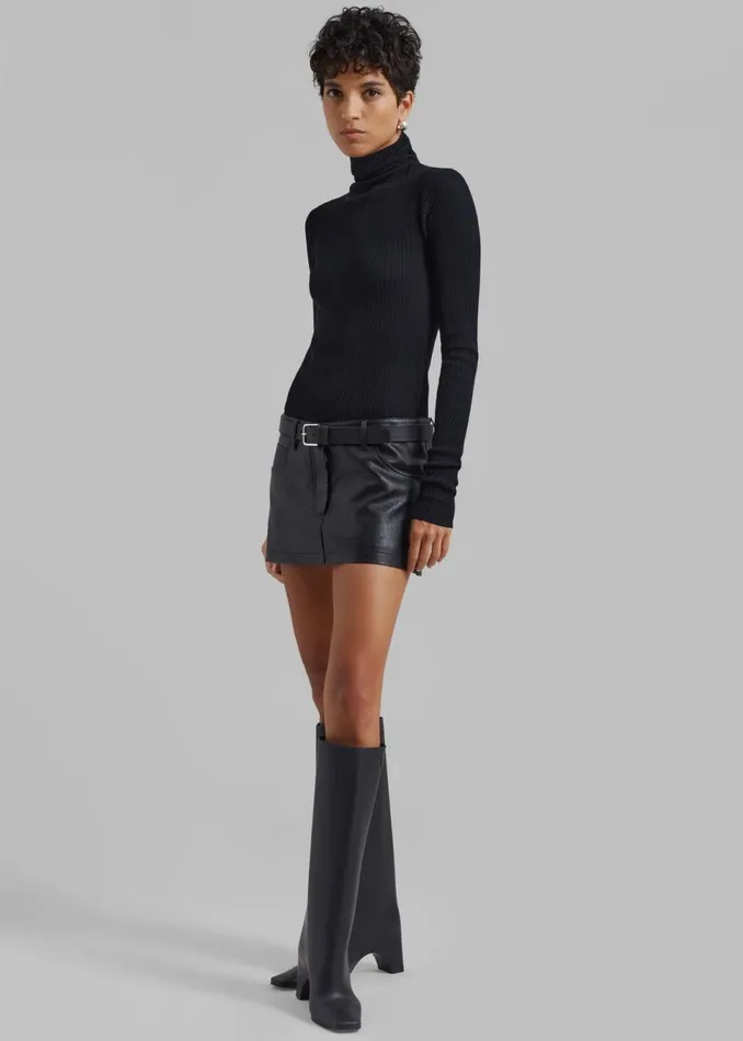 Women The Frankie Shop Bottoms Nova Micro Skirt Black