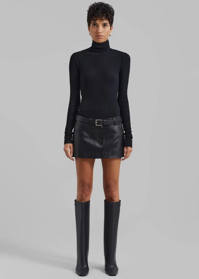 Women The Frankie Shop Bottoms Nova Micro Skirt Black