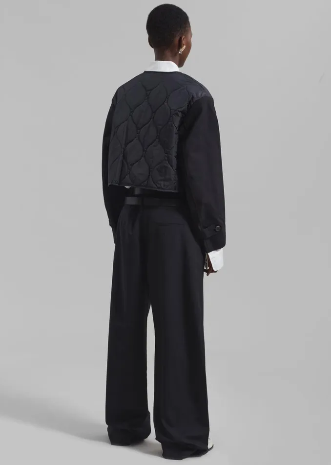Women The Frankie Shop Bottoms Olwen Pintuck Trousers Black