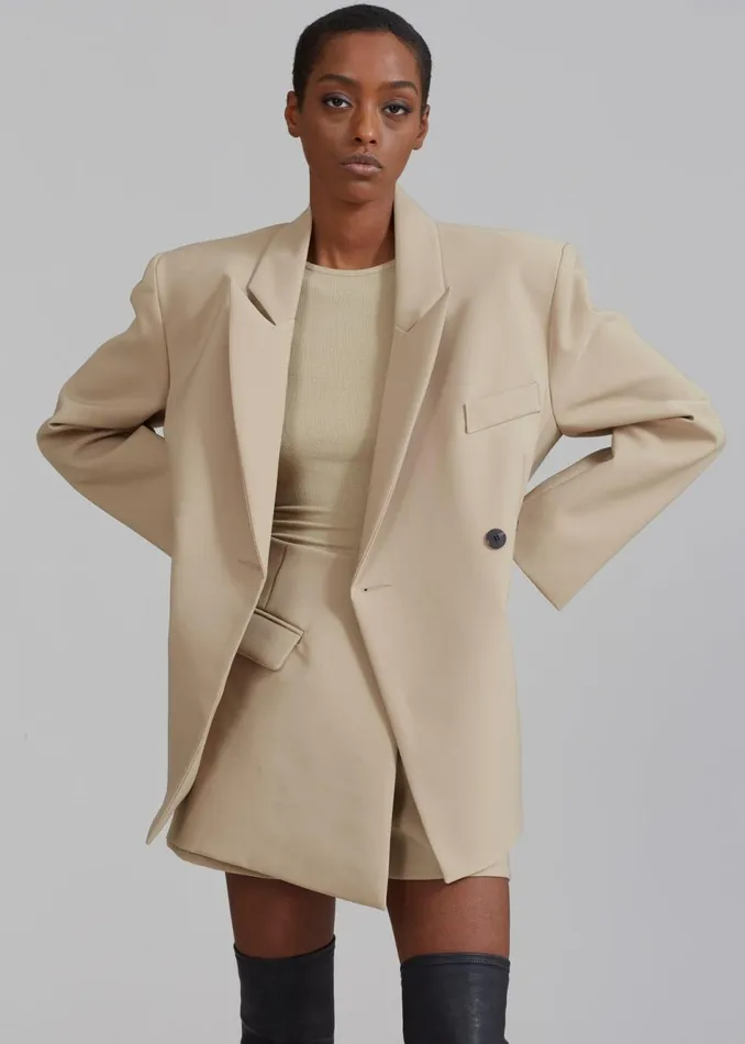 Women The Frankie Shop Bottoms Paige Wrap Skort Beige