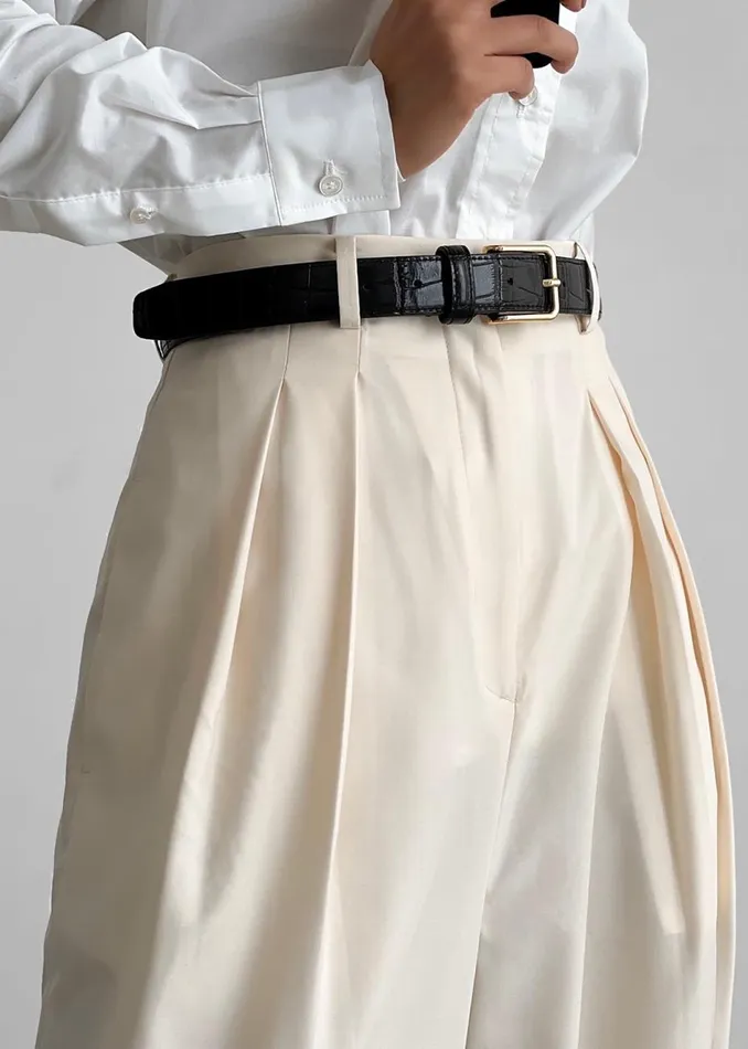 Women The Frankie Shop Bottoms Pamela Trousers Cornsilk