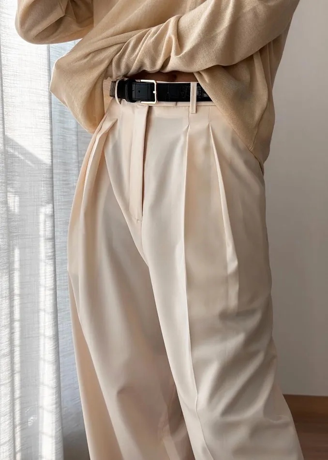 Women The Frankie Shop Bottoms Pamela Trousers Cornsilk
