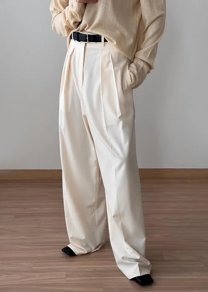 Women The Frankie Shop Bottoms Pamela Trousers Cornsilk