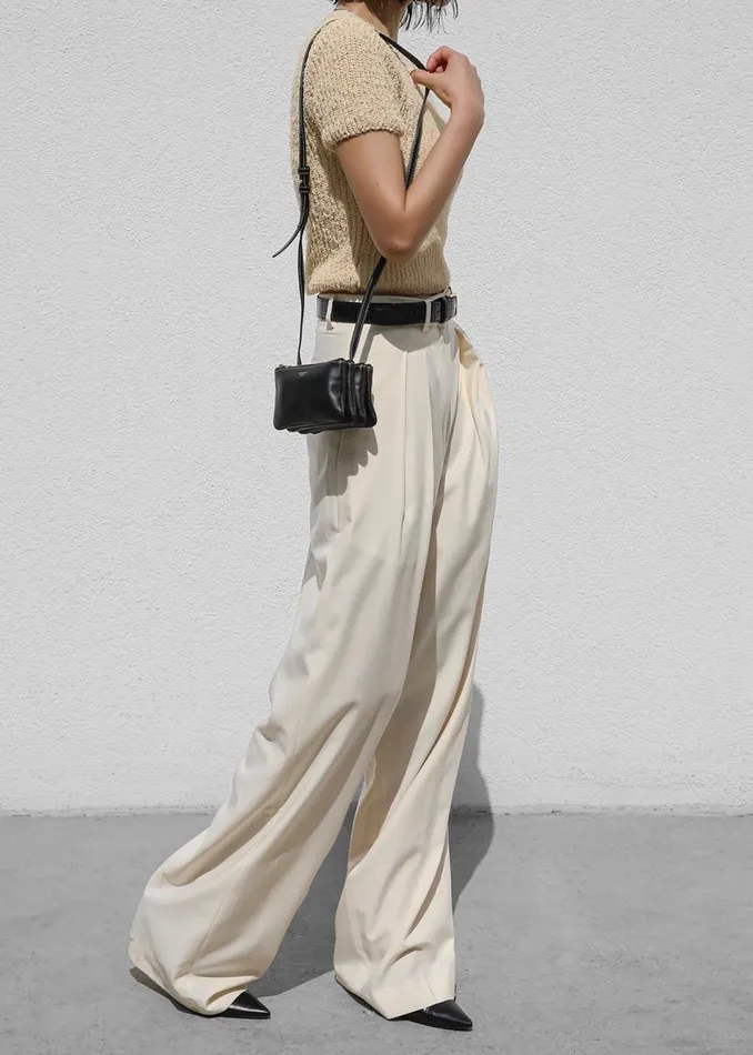 Women The Frankie Shop Bottoms Pamela Trousers Cornsilk