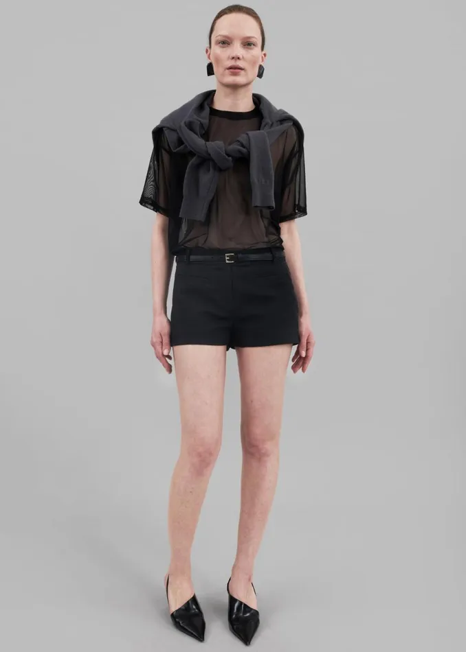 Women The Frankie Shop Bottoms Pia Hot Pants Black
