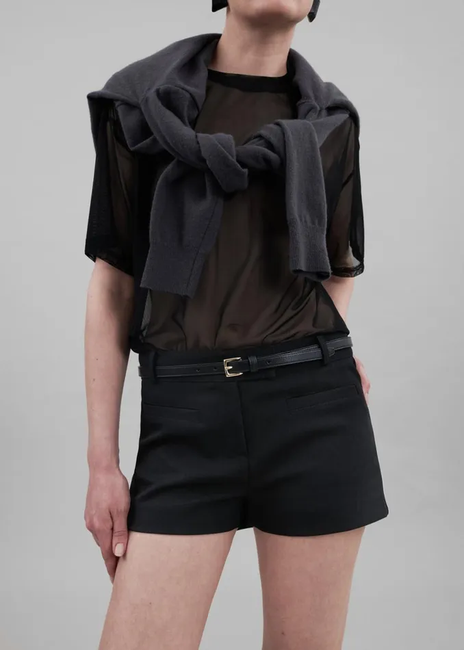 Women The Frankie Shop Bottoms Pia Hot Pants Black