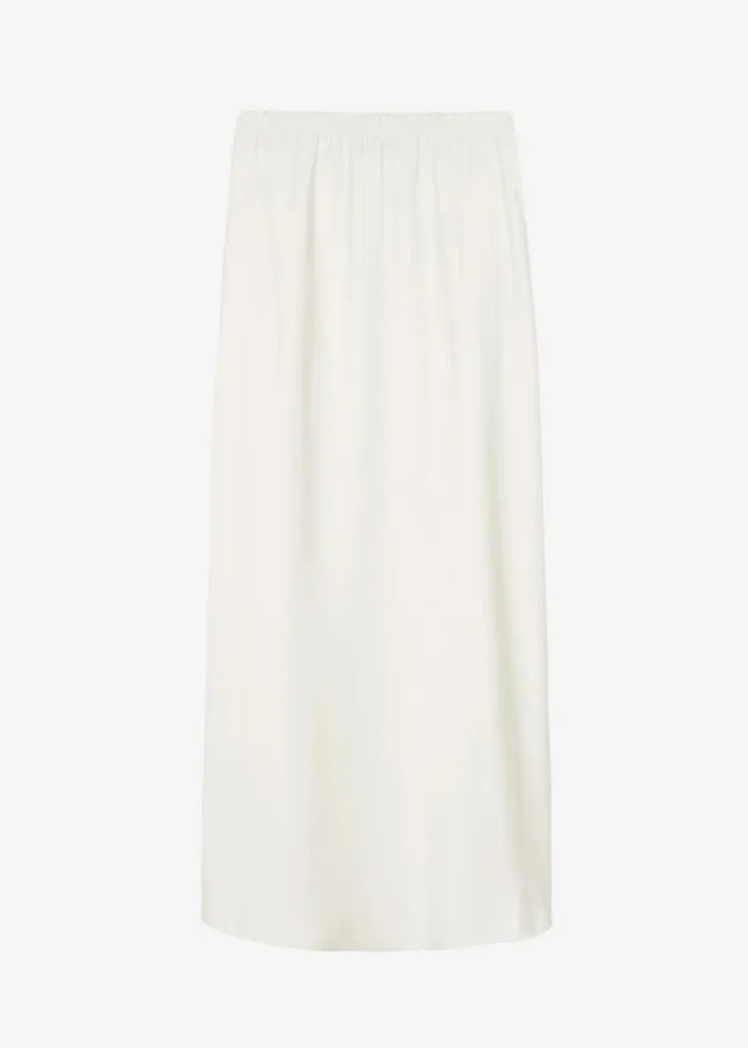 Women The Frankie Shop Bottoms Priscilla Maxi Satin Skirt Cream