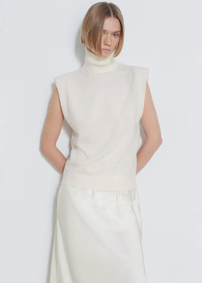 Women The Frankie Shop Bottoms Priscilla Maxi Satin Skirt Cream