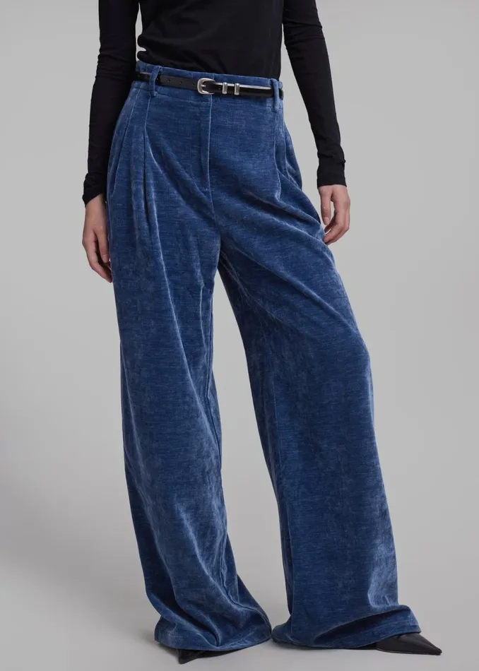 Women The Frankie Shop Bottoms Proenza Schouler White Label Aria Pants Steel Blue