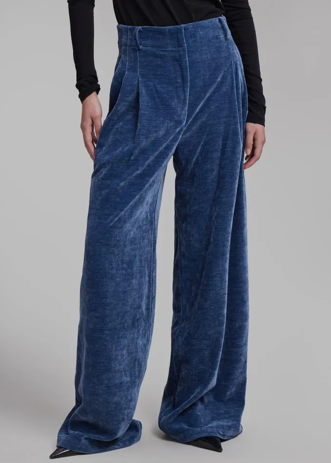 Women The Frankie Shop Bottoms Proenza Schouler White Label Aria Pants Steel Blue