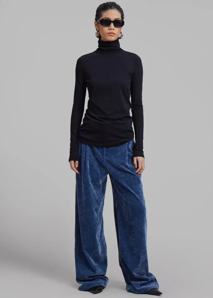 Women The Frankie Shop Bottoms Proenza Schouler White Label Aria Pants Steel Blue