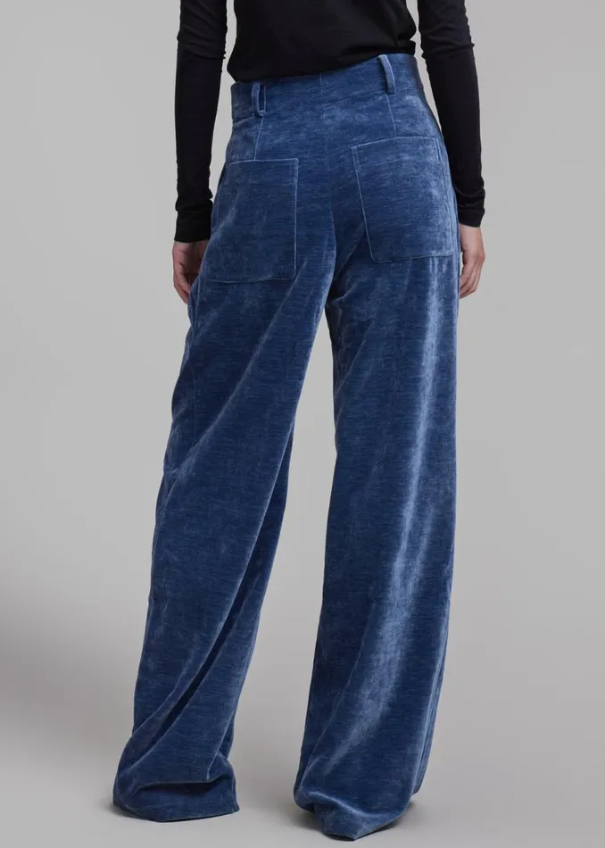 Women The Frankie Shop Bottoms Proenza Schouler White Label Aria Pants Steel Blue
