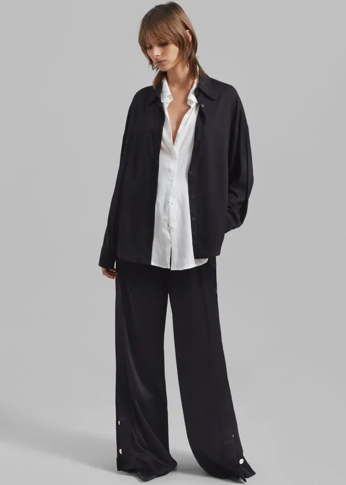 Women The Frankie Shop Bottoms Proenza Schouler White Label Hazel Pants Black