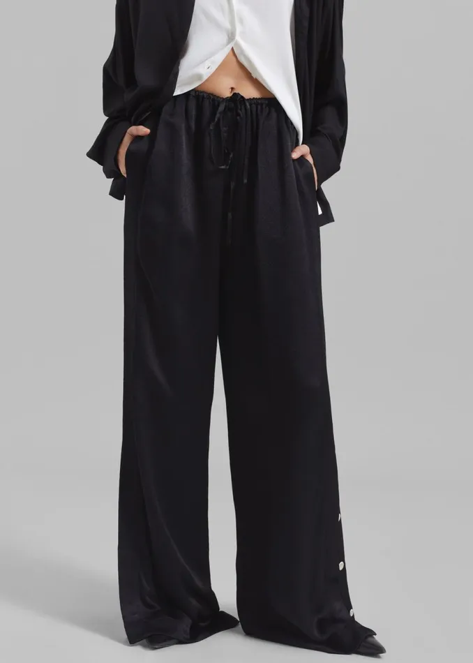 Women The Frankie Shop Bottoms Proenza Schouler White Label Hazel Pants Black