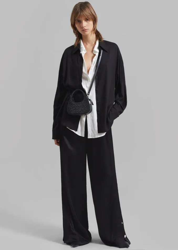 Women The Frankie Shop Bottoms Proenza Schouler White Label Hazel Pants Black