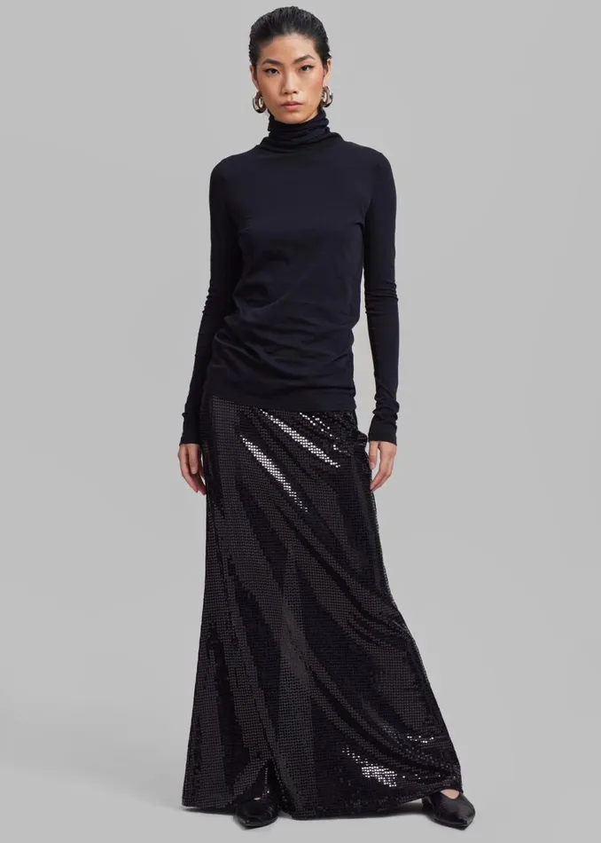 Women The Frankie Shop Bottoms Puppets And Puppets Jane Full Length Skirt Black Women The Frankie Shop Bottoms Puppets And Puppets Jane Full Length Skirt Black