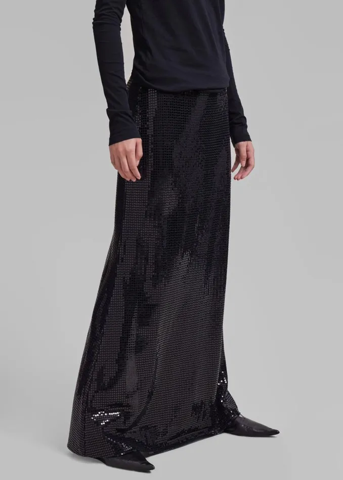 Women The Frankie Shop Bottoms Puppets And Puppets Jane Full Length Skirt Black
