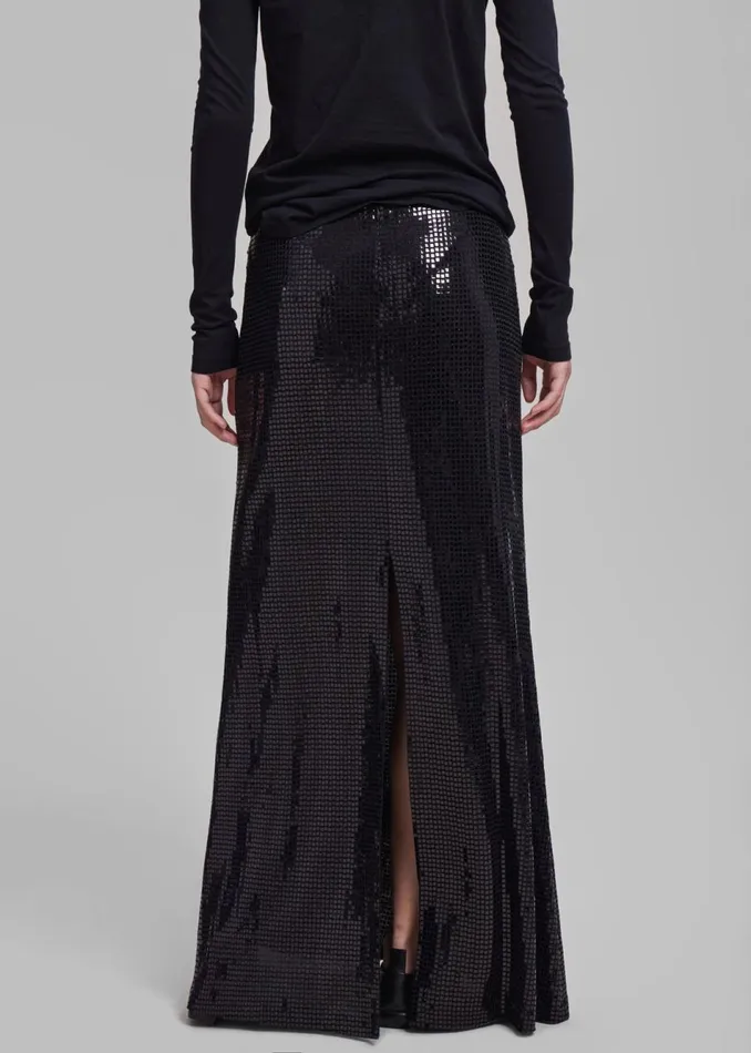 Women The Frankie Shop Bottoms Puppets And Puppets Jane Full Length Skirt Black