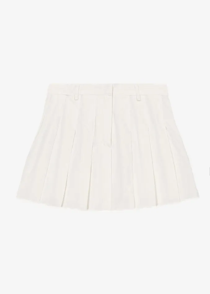 Women The Frankie Shop Bottoms Rachael Pleated Mini Skirt White
