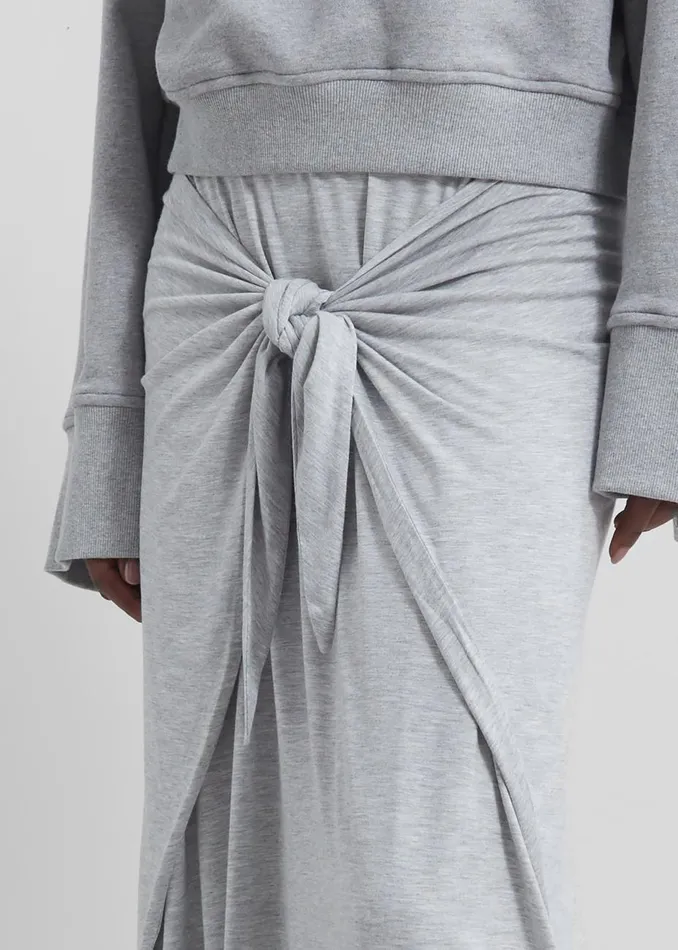 Women The Frankie Shop Bottoms Remain Jersey Wrap Skirt Glacier Gray