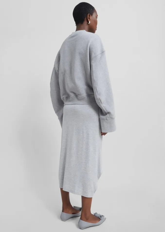 Women The Frankie Shop Bottoms Remain Jersey Wrap Skirt Glacier Gray