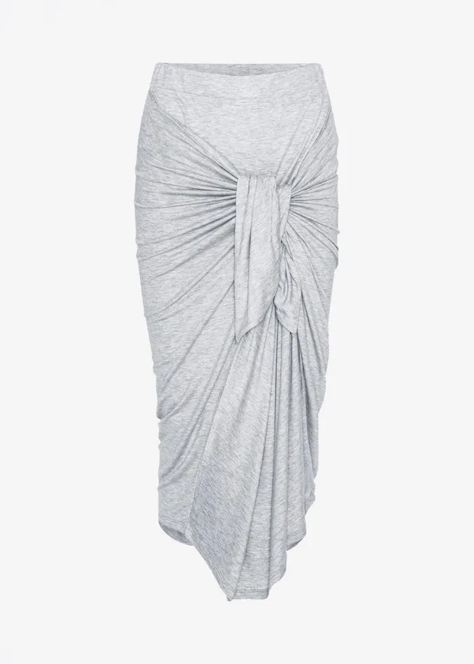 Women The Frankie Shop Bottoms Remain Jersey Wrap Skirt Glacier Gray