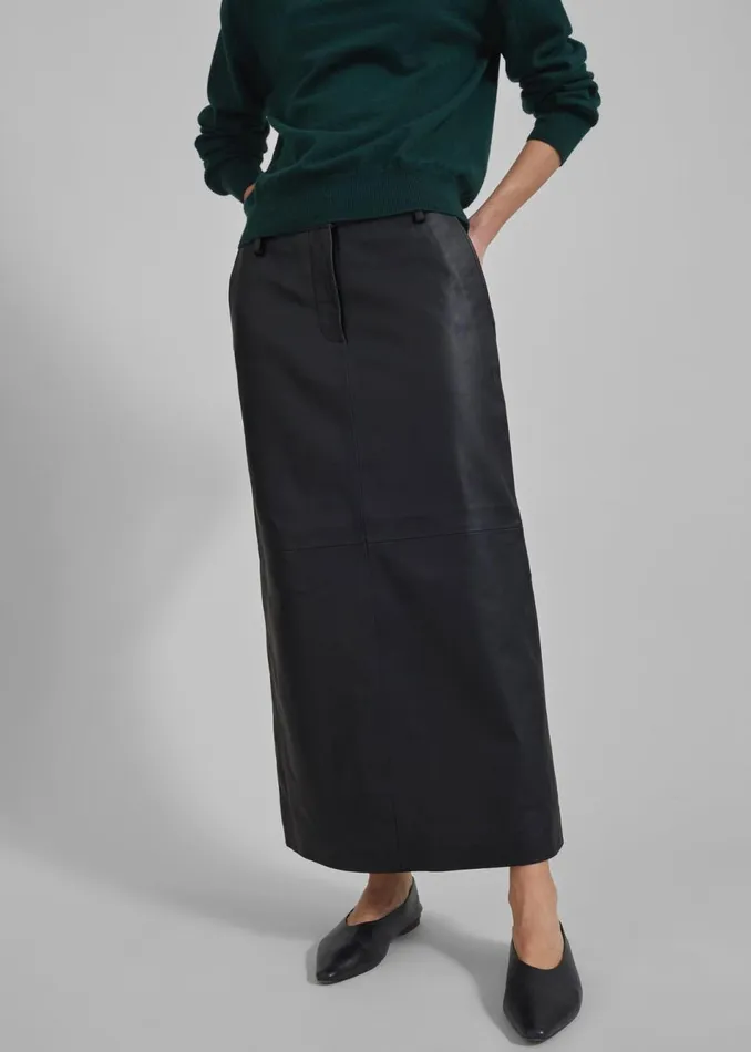 Women The Frankie Shop Bottoms Remain Maxi Pencil Skirt Black
