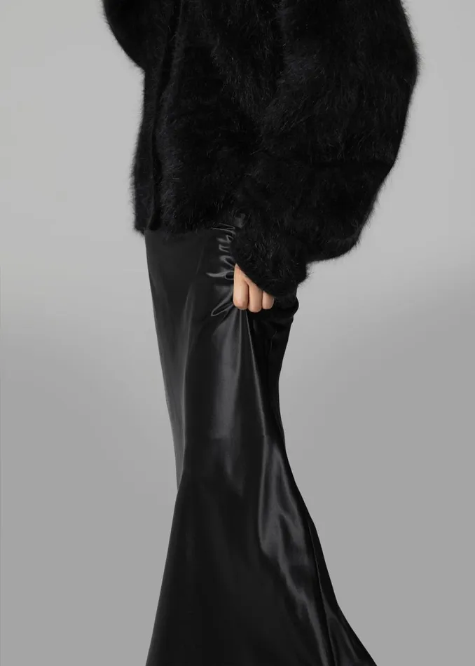 Women The Frankie Shop Bottoms Renesmee Satin Skirt Black