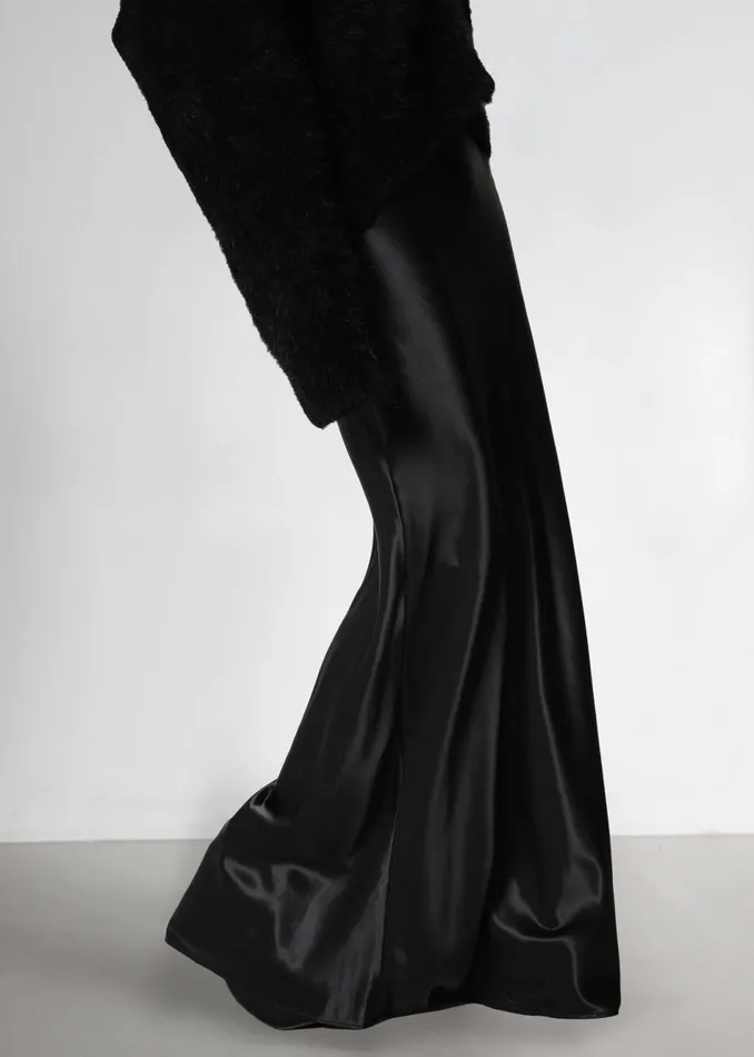 Women The Frankie Shop Bottoms Renesmee Satin Skirt Black