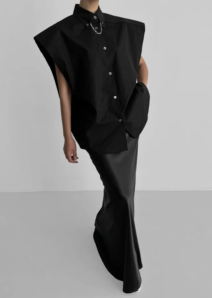 Women The Frankie Shop Bottoms Renesmee Satin Skirt Black